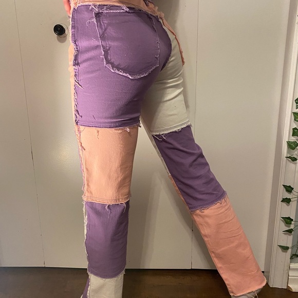 Amazon patchwork pants🪐 - Picture 3 of 3